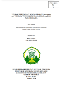 Image of PENGARUH PEMBERIAN REBUSAN BAYAM (Amaranthus spp) TERHADAP PENINGKATAN KADAR Hb Hemoglobin) PADA IBU HAMIL