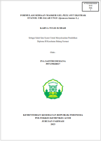Image of FORMULASI SEDIAAN MASKER GEL PEEL OFF EKSTRAK ETANOL UBI JALAR UNGU (Ipomoea batatas L.)