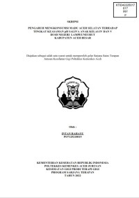 Image of PENGARUH MENGKONSUMSI MADU ACEH SELATAN TERHADAP TINGKAT KEASAMAN pH SALIVA ANAK KELAS IV DAN V DI SD NEGERI LAMPEUNEURUT KABUPATEN ACEH BESAR