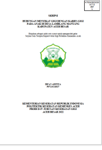 Image of HUBUNGAN MENYIKAT GIGI DENGAN KARIES GIGI PADA ANAK DI DESA LAMBLANG MANYANG
KABUPATEN ACEH BESAR