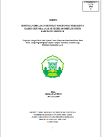 Image of HUBUNGAN KEBIASAAN MENYIKAT GIGI DENGAN TERJADINYA KARIES GIGI PADA ANAK SD NEGERI 14 SIMEULUE TIMUR KABUPATEN SIMEULUE