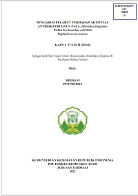 Image of PENGARUH PELARUT TERHADAP AKTIVITAS ANTIBAKTERI DAUN PALA (Myristica fragrans)  PADA Escherichia coli DAN Staphylococcus aureus