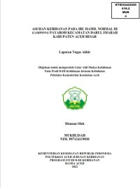 Image of ASUHAN KEBIDANAN PADA IBU HAMIL NORMAL DI GAMPONG PAYAROH KECAMATAN DARUL IMARAH KABUPATEN ACEH BESAR