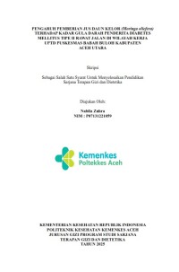 Image of PENGARUH PEMBERIAN JUS DAUN KELOR (Moringa oliefera) TERHADAP KADAR GULA DARAH PENDERITA DIABETES MELLITUS TIPE II RAWAT JALAN DI WILAYAH KERJA UPTD PUSKESMAS BABAH BULOH KABUPATEN ACEH UTARA