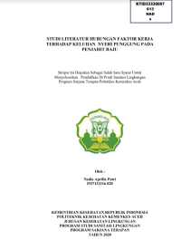 Image of STUDI LITERATUR HUBUNGAN FAKTOR KERJA TERHADAP KELUHAN NYERI PUNGGUNG PADA 
PENJAHIT BAJU