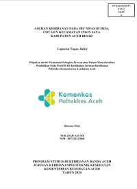 Image of ASUHAN KEBIDANAN PADA IBU NIFAS DI DESA COT GUN KECAMATAN INGIN JAYA KABUPATEN ACEH BESAR