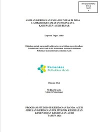Image of ASUHAN KEBIDANAN PADA IBU NIFAS DI DESA LAMBARO KECAMATAN INGIN JAYA KABUPATEN ACEH BESAR