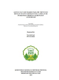 Image of ASUPAN ZAT GIZI MAKRO PADA IBU MENYUSUI DENGAN STATUS GIZI BAYI USIA 1-6 BULAN DI PUSKESMAS LHOKNGA KABUPATEN ACEH BESAR