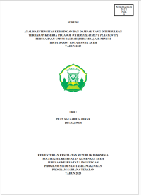 Image of ANALISA INTENSITAS KEBISINGAN DAN DAMPAK YANG DITIMBULKAN TERHADAP KINERJA PEGAWAI WATER TREATMENT PLANT (WTP)PERUSAHAAN UMUM DAERAH (PERUMDA) AIR MINUM TIRTA DAROY KOTA BANDA ACEH TAHUN 2023