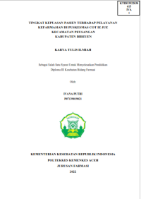 Image of TINGKAT KEPUASAN PASIEN TERHADAP PELAYANAN KEFARMASIAN DI PUSKESMAS COT IE JUE KECAMATAN PEUSANGAN KABUPATEN BIREUEN