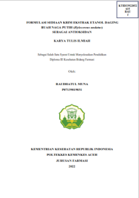 Image of FORMULASI SEDIAAN KRIM EKSTRAK ETANOL DAGING BUAH NAGA PUTIH (Hylocereus undatus) SEBAGAI ANTIOKSIDAN