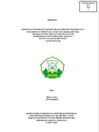 Image of HUBUNGAN PENERAPAN KOMUNIKASI TERAPEUTIK PERAWAT GIGI DENGAN MOTIVASI ANAK USIA SEKOLAH PADA TINDAKAN PENCABUTAN GIGI SULUNG DI PUSKESMAS PANTANSILE KECAMATAN KUTE PANANG KABUPATEN ACEH TENGAH