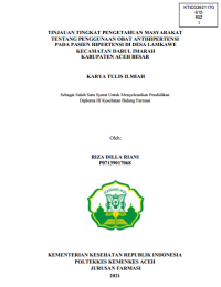 Image of TINJAUAN TINGKAT PENGETAHUAN MASYARAKAT
TENTANG PENGGUNAAN OBAT ANTIHIPERTENSI
PADA PASIEN HIPERTENSI DI DESA LAMKAWE
KECAMATAN DARUL IMARAH
KABUPATEN ACEH BESAR
