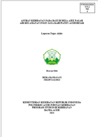 Image of ASUHAN KEBIDANAN PADA BAYI DI DESA AJEE PAGAR AIR KECAMATAN INGIN JAYA KABUPATEN ACEH BESAR