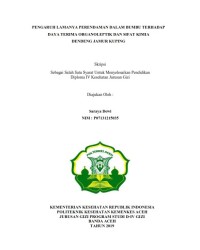 Image of PENGARUH LAMANYA PERENDAMAN DALAM BUMBU TERHADAP DAYA TERIMA ORGANOLEPTIK DAN SIFAT KIMIA DENDENG JAMUR KUPING