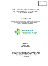 Image of ASUHAN KEBIDANAN PADA AKSEPTOR KB AKDR DI PUSKESMAS KECAMATAN PEUKAN BADA KABUPATEN ACEH BESAR