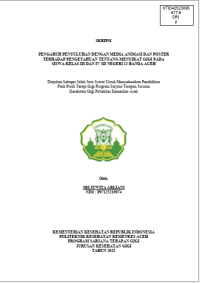 Image of PENGARUH PENYULUHAN DENGAN MEDIA ANIMASI DAN POSTER TERHADAP PENGETAHUAN TENTANG MENYIKAT GIGI PADA SISWA KELAS III DAN IV SD NEGERI 12 BANDA ACEH