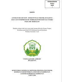 Image of LITERATURE REVIEW : EFEKTIVITAS TEKNIK KNEADING DAN COUNTERPRESSURE TERHADAP PENURUNAN NYERI PADA IBU BERSALIN