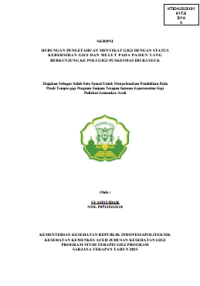 Image of HUBUNGAN PENGETAHUAN MENYIKAT GIGI DENGAN STATUS KEBERSIHAN GIGI DAN MULUT PADA PASIEN YANG BERKUNJUNG KE POLI GIGI PUSKESMAS IDI RAYEUK