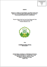 Image of HUBUNGAN PERILAKU PENDERITA DIABETES MELLITUS DENGAN STATUS KARIES GIGI DI DESA KECAMATAN SUKAMAKMUR KABUPATEN ACEH BESAR