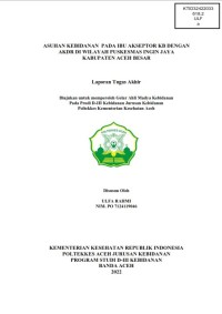 Image of ASUHAN KEBIDANAN  PADA IBU AKSEPTOR KB DENGAN AKDR DI WILAYAH PUSKESMAS INGIN JAYA KABUPATEN ACEH BESAR
