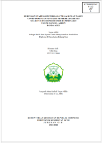 Image of HUBUNGAN STATUS GIZI TERHADAP MASA RAWAT PASIEN COVID-19 DENGAN PENYAKIT PENYERTA DIABETES MELLITUS DAN HIPERTENSI DI RUMAH SAKIT 
UMUM ZAINOEL ABIDIN BANDA ACEH