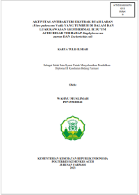 Image of AKTIVITAS ANTIBAKTERI EKSTRAK BUAH LABAN (Vitex pubescens Vahl) YANG TUMBUH DI DALAM DAN LUAR KAWASAN GEOTHERMAL IE SU’UM ACEH BESAR TERHADAP Staphylococcus aureus DAN Escherichia coli