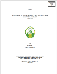 Image of KONDISI FASILITAS SANITASI TERMINAL BUS KOTA MEULABOH KABUPATEN ACEH BARAT TAHUN 2022