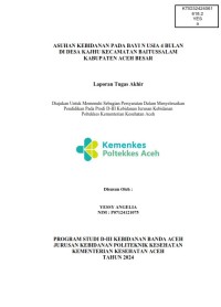 Image of ASUHAN KEBIDANAN PADA BAYI N USIA 4 BULAN DI DESA KAJHU KECAMATAN BAITUSSALAM KABUPATEN ACEH BESAR