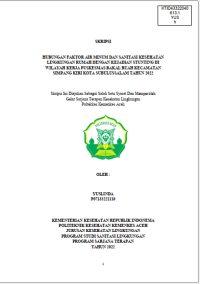 Image of HUBUNGAN FAKTOR AIR MINUM DAN SANITASI KESEHATAN LINGKUNGAN RUMAH DENGAN KEJADIAN STUNTING DI WILAYAH KERJA PUSKESMAS BAKAL BUAH KECAMATAN SIMPANG KIRI KOTA SUBULUSSALAM TAHUN 2022