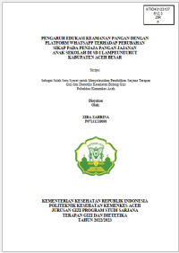 Image of PENGARUH EDUKASI KEAMANAN PANGAN DENGAN PLATFORM WHATSAPP TERHADAP PERUBAHAN
SIKAP PADA PENJAJA PANGAN JAJANAN ANAK SEKOLAH DI SD I LAMPEUNEURUT KABUPATEN ACEH BESAR